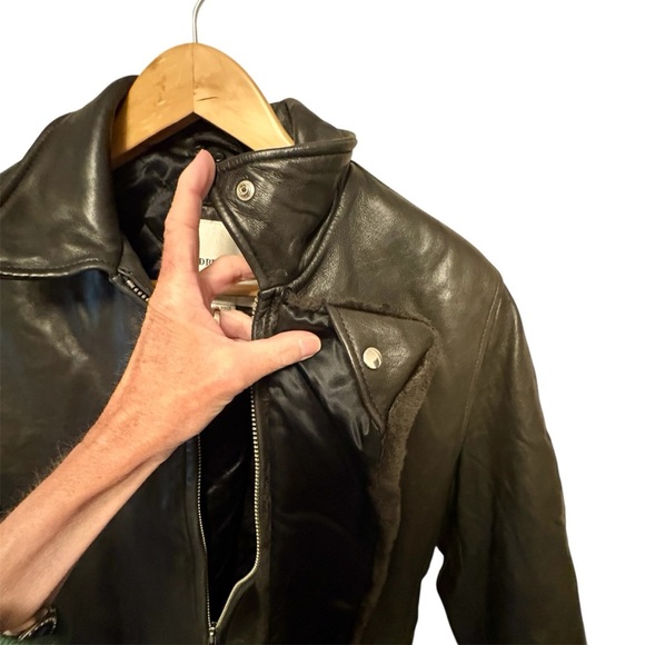 Andrew Marc Vintage Dark Brown Lambskin Leather Jacket, Womens size XS - Picture 10 of 14